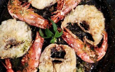 MERLUZA CON ALMENDRAS por Mª Cinta